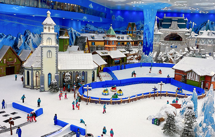 Focusun indoor snow park design and construction with turnkey solutions, artificial snow systems, custom engineering, installation, and global project support.