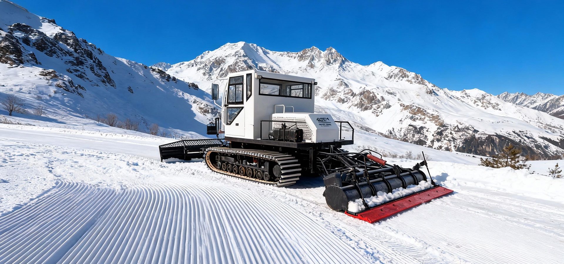 Snow groomer blades engineered for precise snow leveling and professional ski slope maintenance.