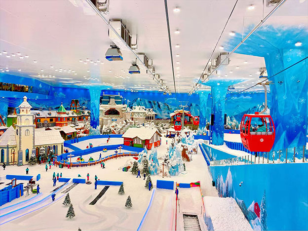 Snow park featuring artificial snow systems, snow attractions, winter entertainment experiences, and complete solutions for indoor and outdoor snow facilities.